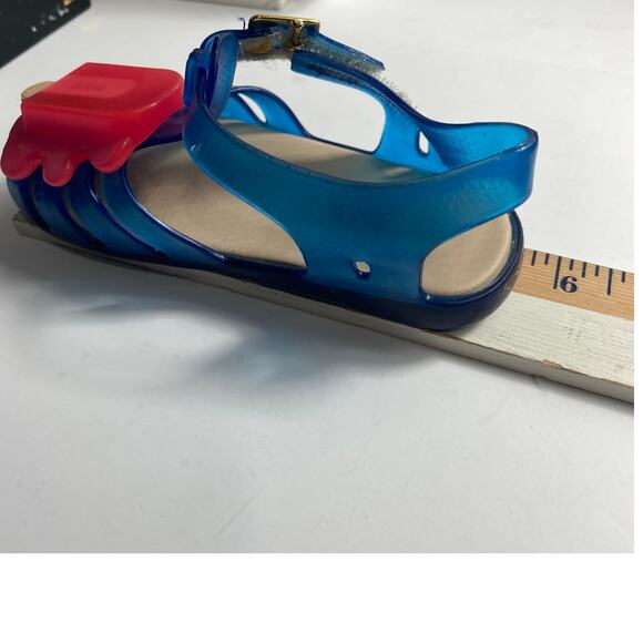 Mini Melissa Blue and Pink Popsicle Sandals - Picture 10 of 12